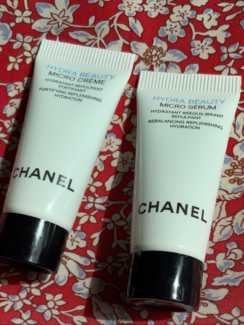 SET OF TWO includes Chanel Beauty Hydra Beauty Micro Serum & Chanel Micro Creme